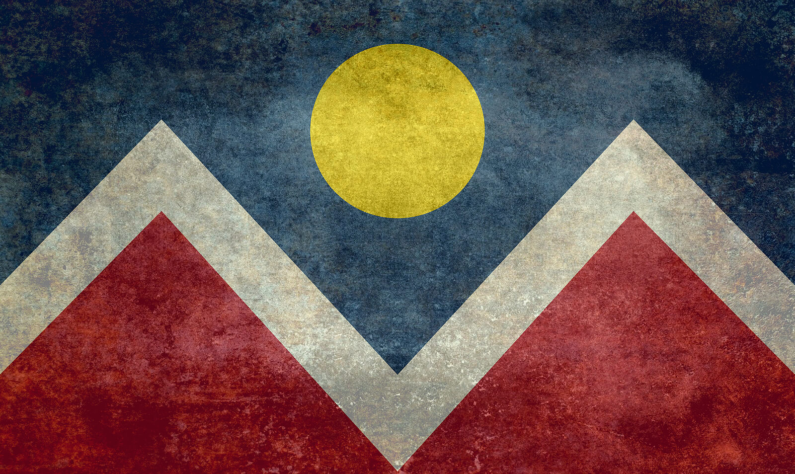 A rustic artistic rendering of the Denver city flag showcases Colorado’s iconic mountain peaks and golden sun. Many families here seek neurofeedback therapy in Denver to address focus, mood, and anxiety concerns. Whether you're exploring co-parenting counseling or looking for a therapist in Hampden, CO, Denver offers a wide array of mental health resources. 